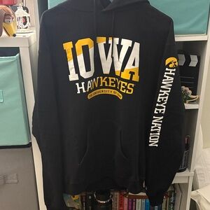 Champion Black and Yellow Iowa Hawkeyes Hoodie